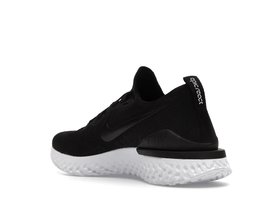 Nike Epic React Flyknit 2 Black White - vue secondaire B