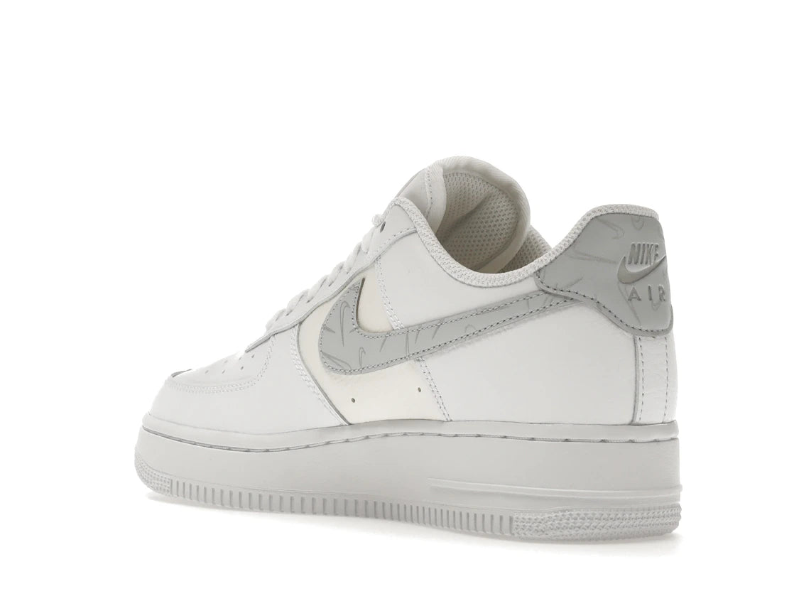 Nike Air Force 1 '07 Mini Swooshes White Sail Metallic Silver Pure Platinum (Women's) - vue secondaire B