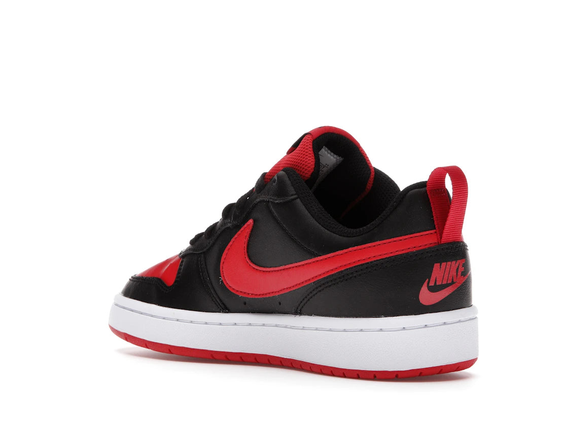 Nike Court Borough Low 2 Black University Red (GS) - vue secondaire B