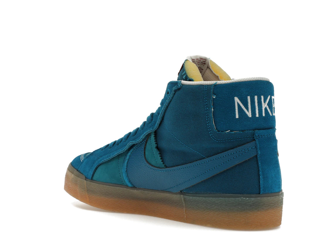 Nike SB Zoom Blazer Mid PRM Plus Green Abyss Gum - vue secondaire B