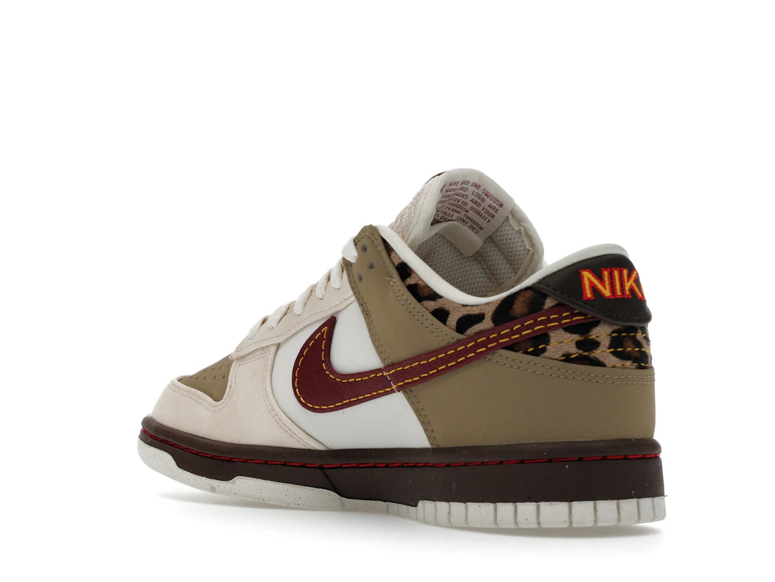 Nike Dunk Low Retro Khaki Team Red Pearl White (Women's) - vue secondaire B