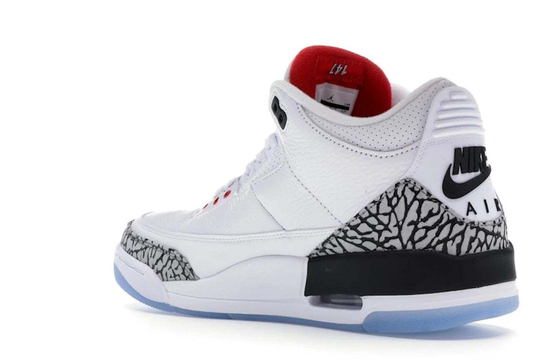 Jordan 3 Retro Free Throw Line White Cement - vue secondaire B