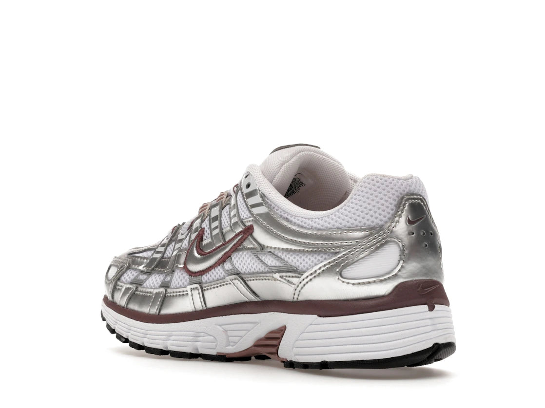 Nike P-6000 White Metallic Silver Tattoo (Women's) - vue secondaire B