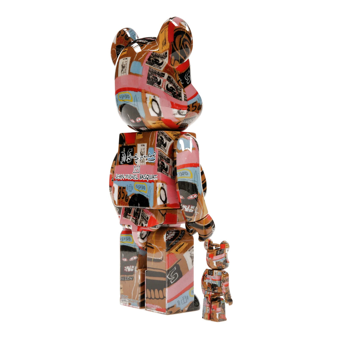 Bearbrick Andy Warhol x JEAN-MICHEL BASQUIAT #2 100% & 400% Set - vue secondaire B