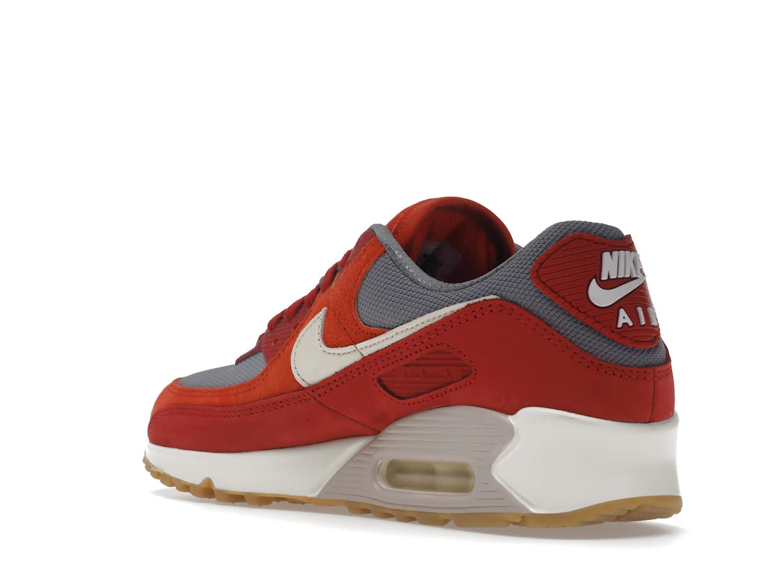 Nike Air Max 90 Premium Gym Red Smoke Grey Gum - vue secondaire B
