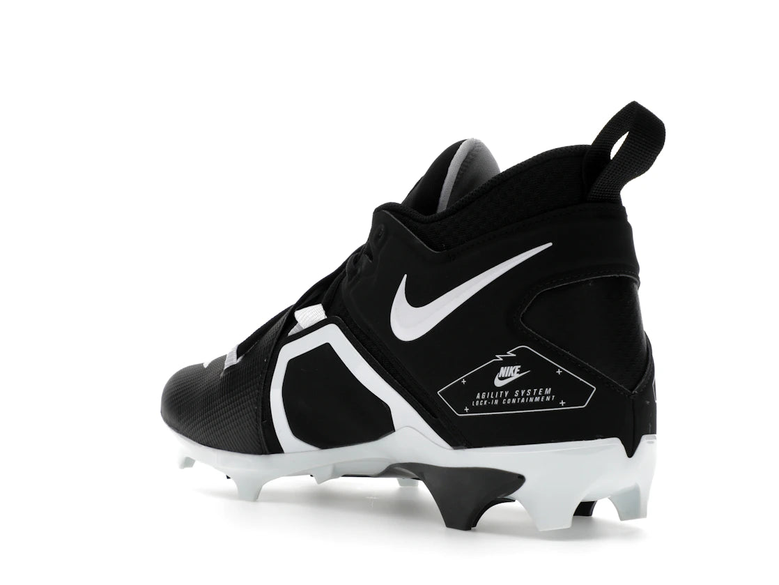 Nike Alpha Menace Pro 3 Black White - vue secondaire B