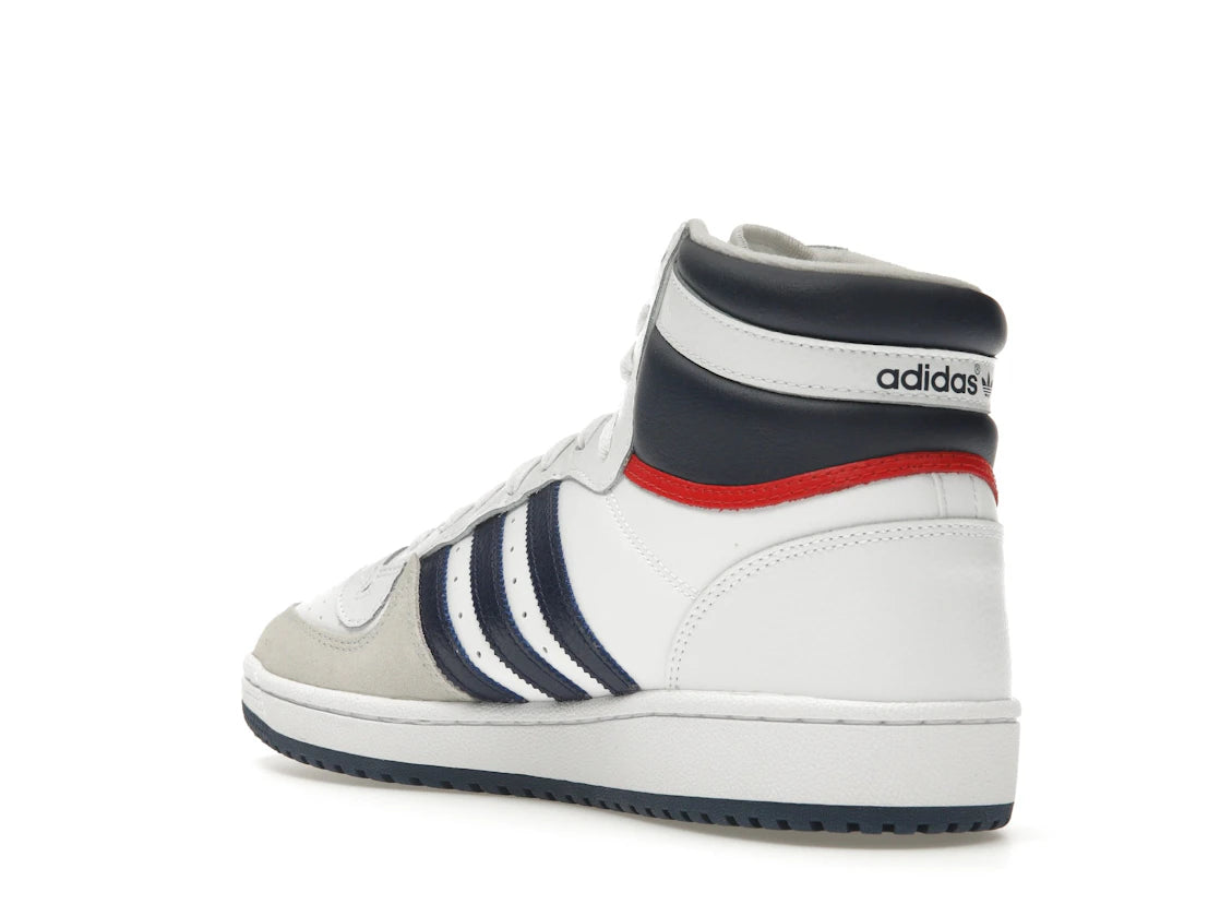 adidas Top Ten Hi White Navy Red - vue secondaire B