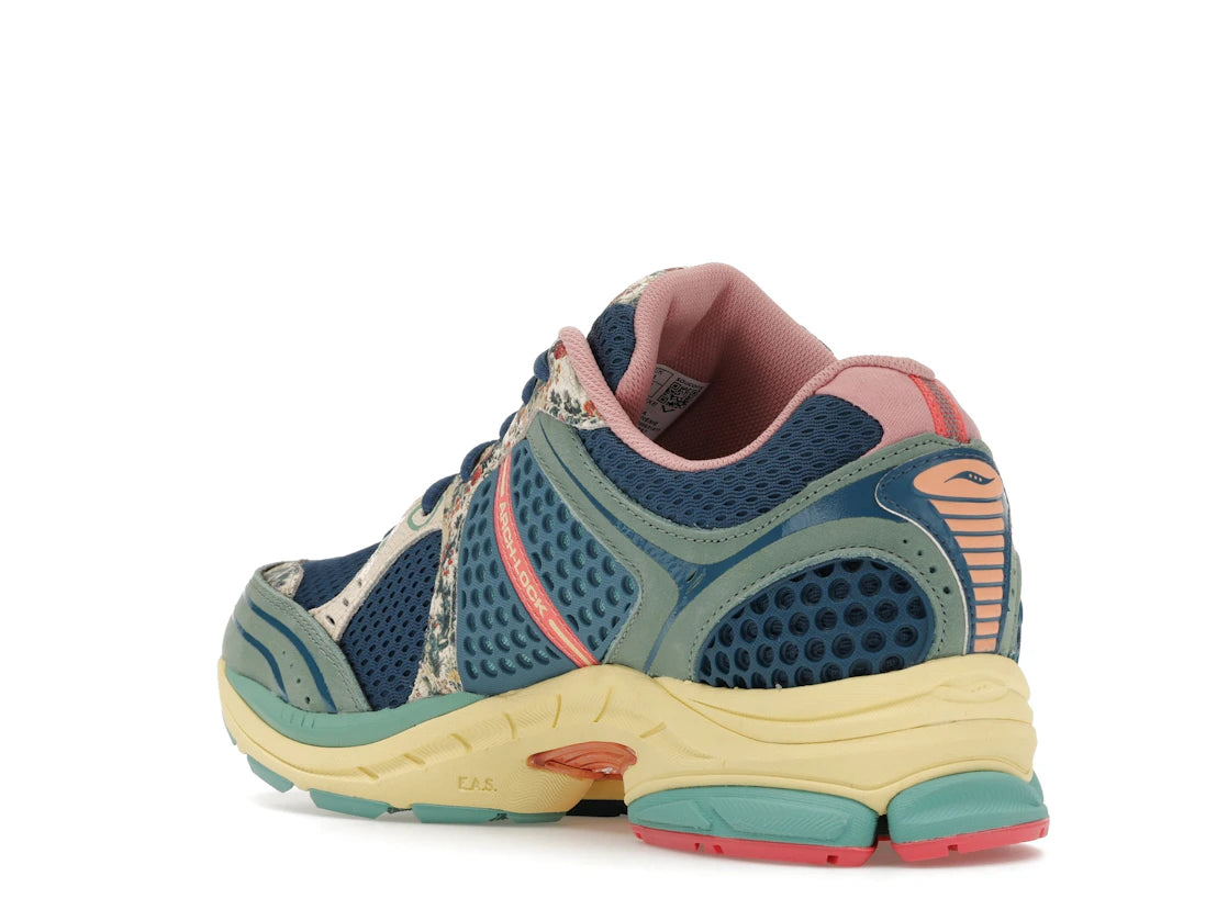 Saucony ProGrid Triumph 4 Floral Blue Beige - vue secondaire B