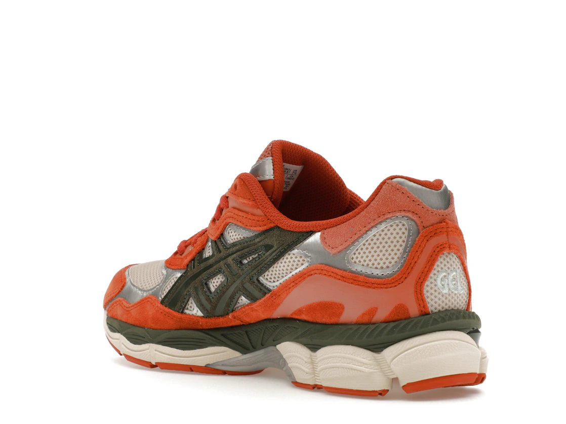 ASICS Gel-NYC Oatmeal Forest Green Orange - vue secondaire B