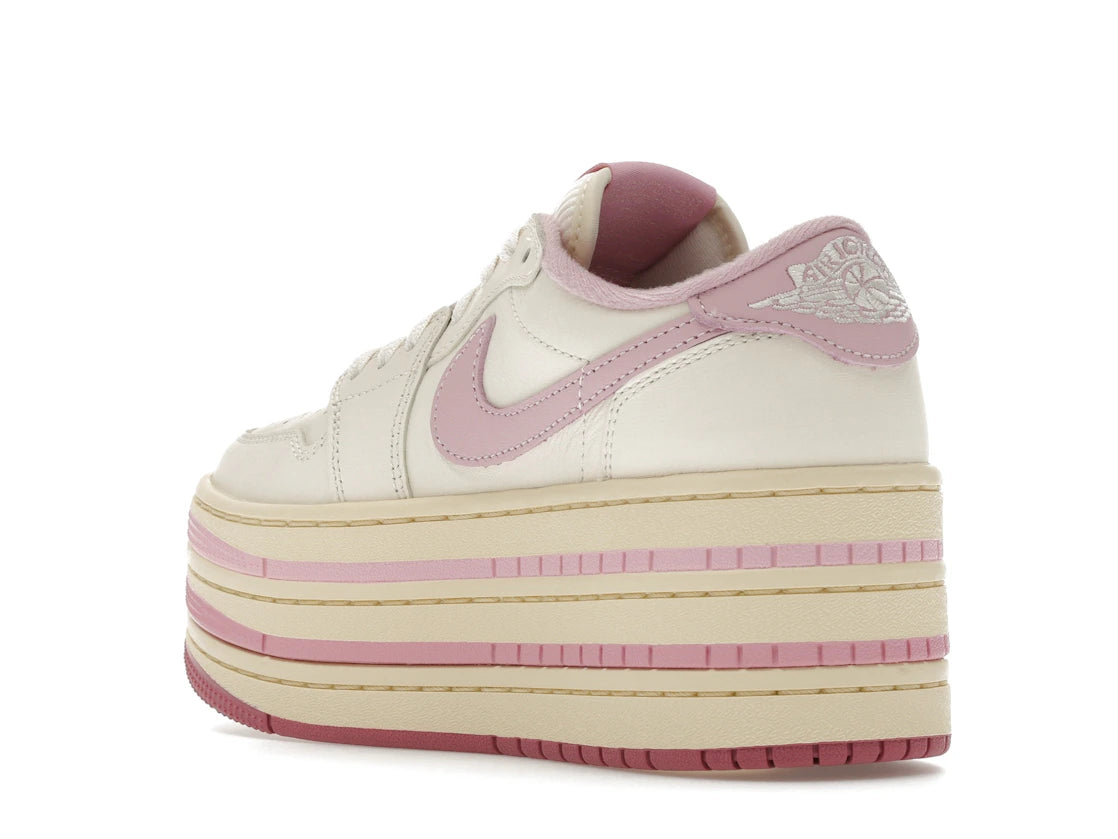 Jordan 1 Low Triple Stack Pale Ivory Iced Carmine (Women's) - vue secondaire B