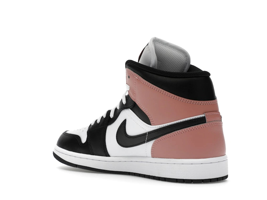 Jordan 1 Mid White Rust Pink Black - vue secondaire B