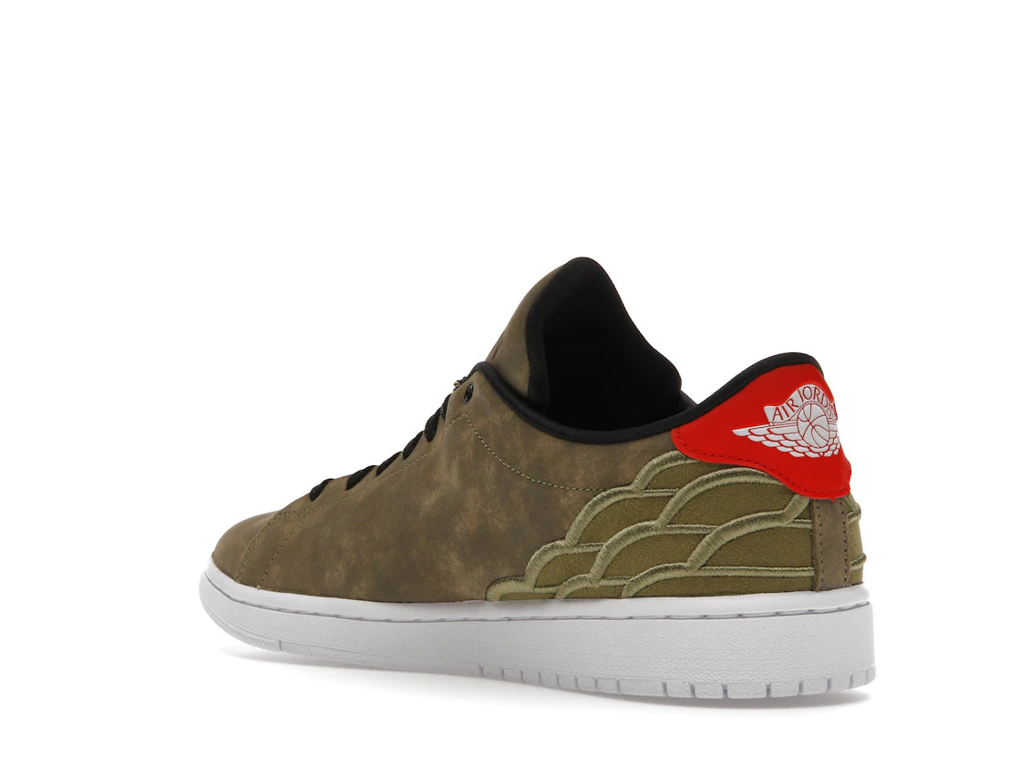 Jordan 1 Centre Court Oil Green - vue secondaire B