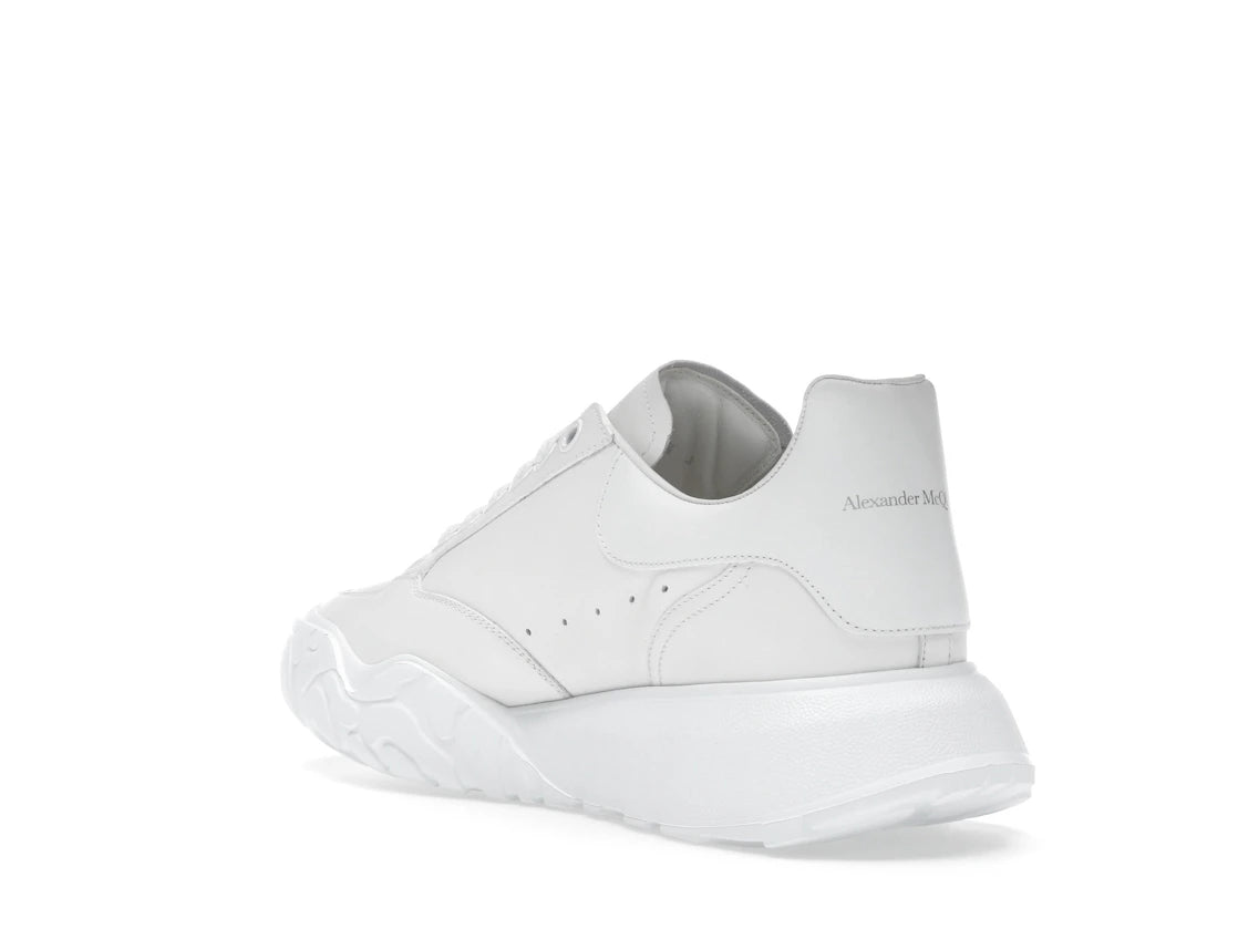 Alexander McQueen Court Trainers White Leather (Women's) - vue secondaire B