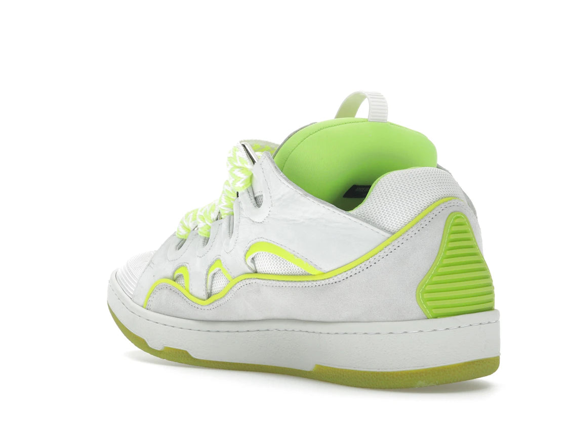 Lanvin Curb Sneaker White Fluo Yellow - vue secondaire B