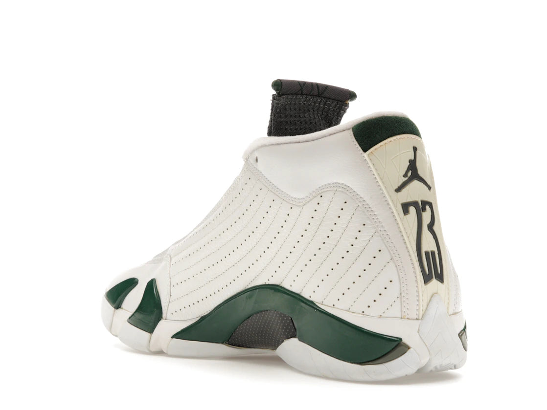 Jordan 14 Retro White Forest Green - vue secondaire B