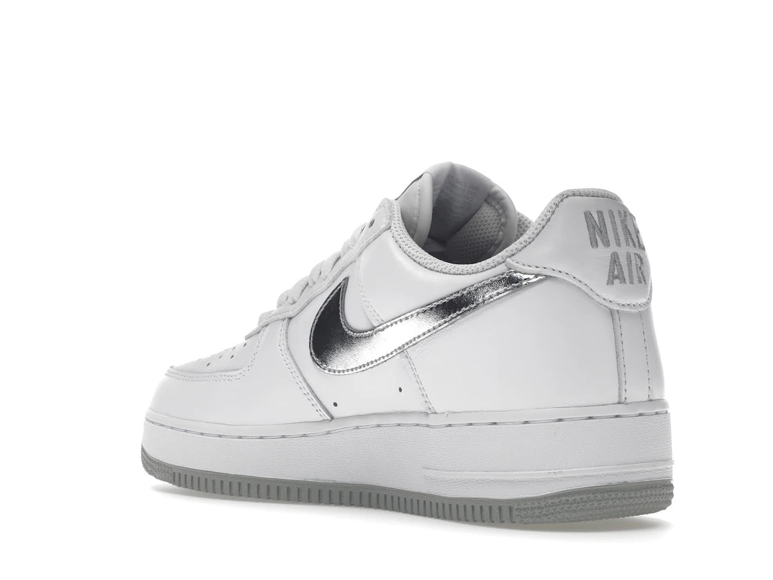 Nike Air Force 1 '07 Low Color of the Month White Metallic Silver - vue secondaire B