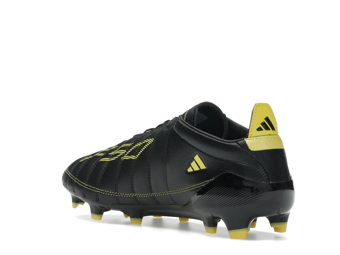 adidas F50 Elite Leather 2010 FG Remake Pack Schwarz Gelb - vue secondaire B