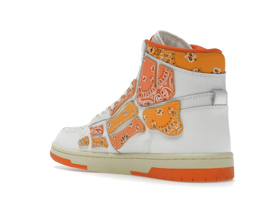 AMIRI Skel Top Hi Bandana White Orange - vue secondaire B