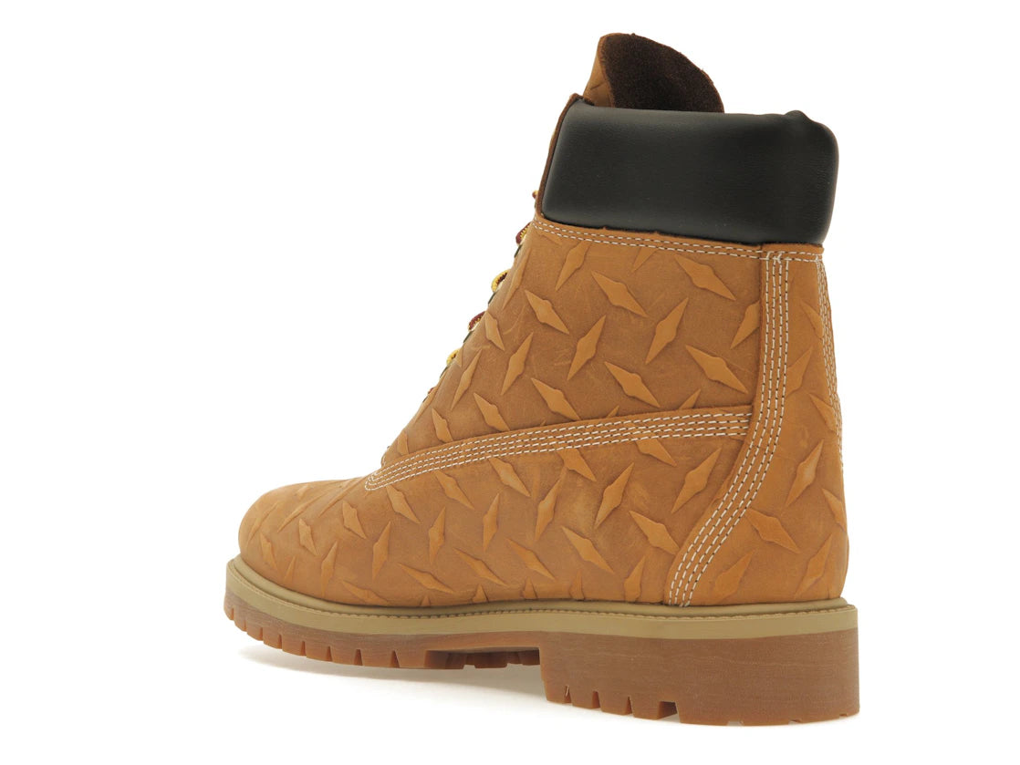 Timberland 6" Premium Waterproof Boot Supreme Diamond Plate Wheat - vue secondaire B