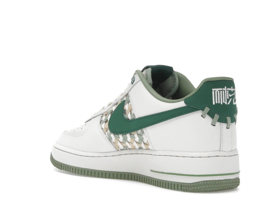 Nike Air Force 1 Low '07 Premium NAI-KE Bamboo Weave Sail Gorge Green - vue secondaire B