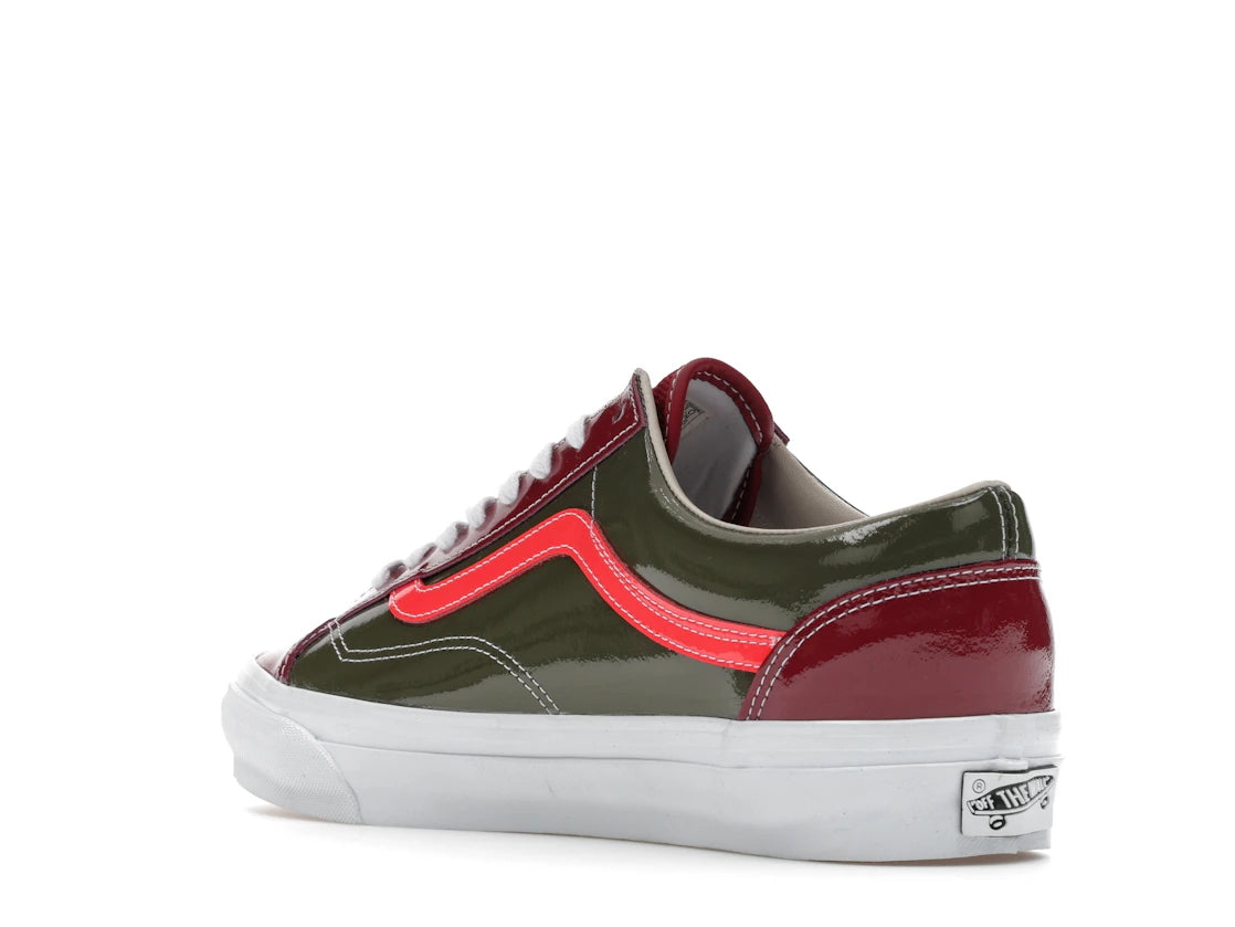 Vans LX Old Skool 36 Patent Leather Bordeaux Olive - vue secondaire B