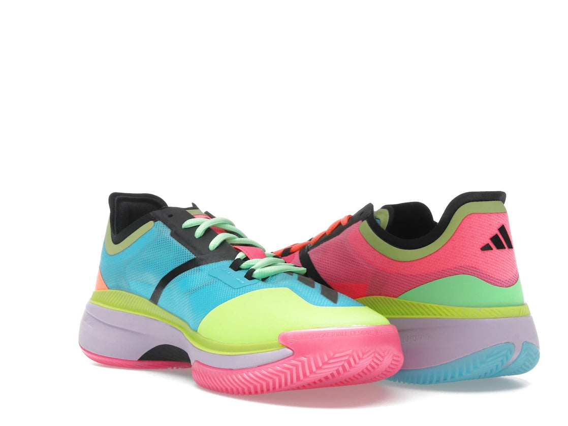 Adidas Adizero Select 3.0 Low Lucid Pink Preloved Lime - vue secondaire B