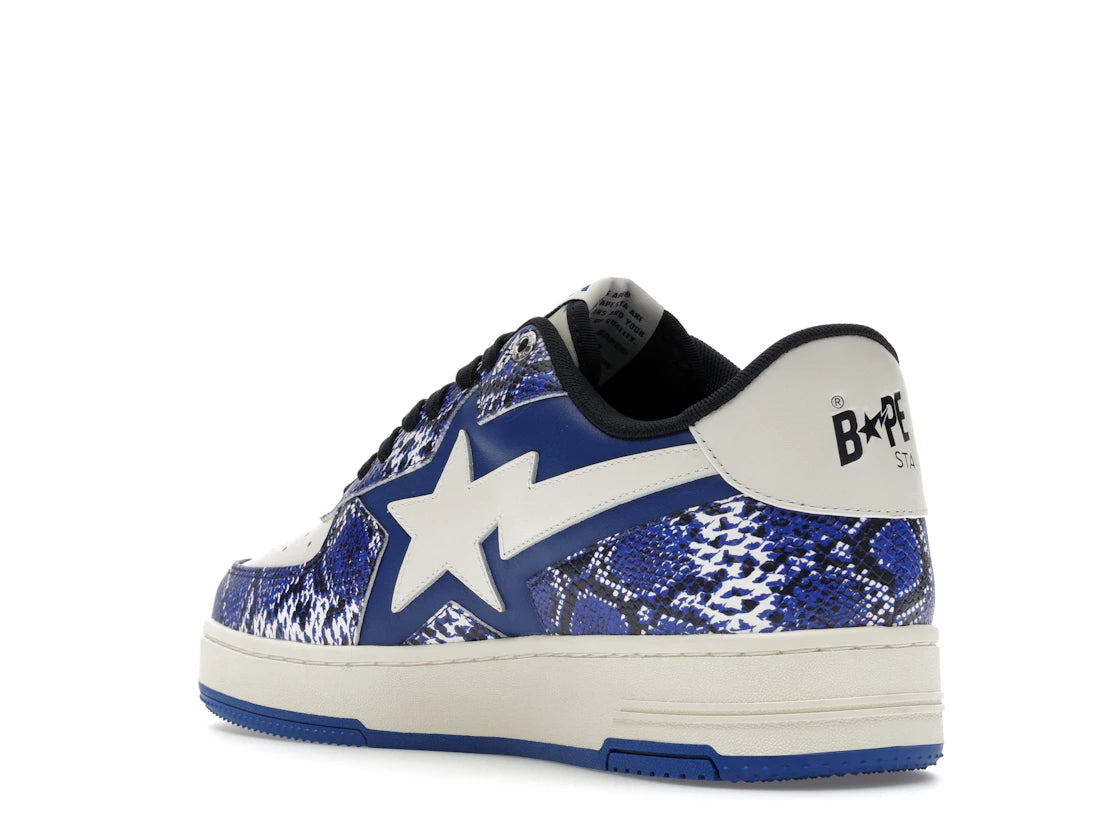 A Bathing Ape Bape Sta SSENSE Exclusive Blue Snakeskin - vue secondaire B