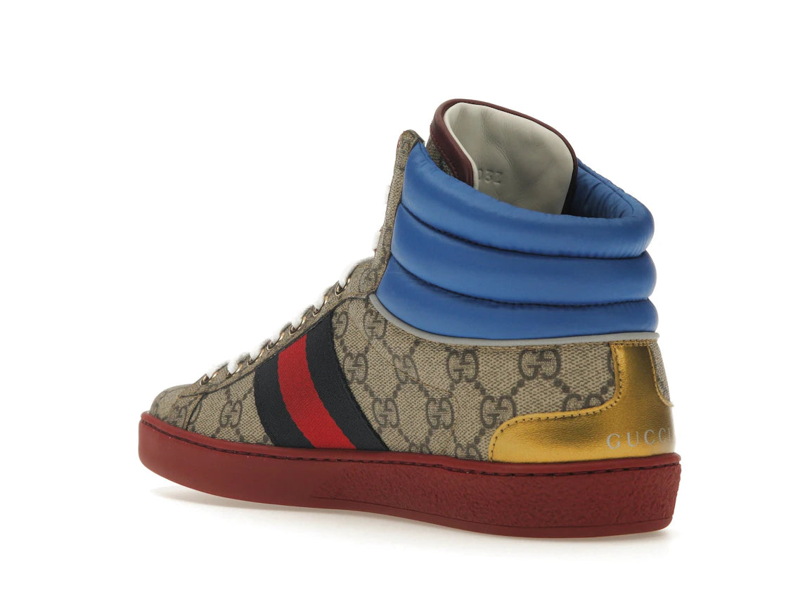 Gucci Ace GG High Top Beige Ebony - vue secondaire B
