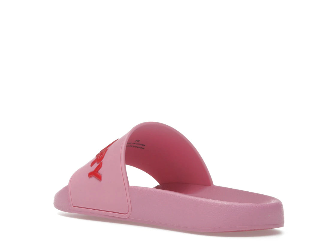Burberry Embossed Logo Slides Bubblegum Pink (Women's) - vue secondaire B
