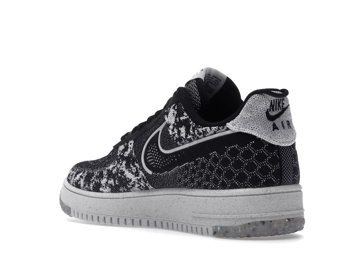 Nike Air Force 1 Low Crater Flyknit Black White Melange - vue secondaire B