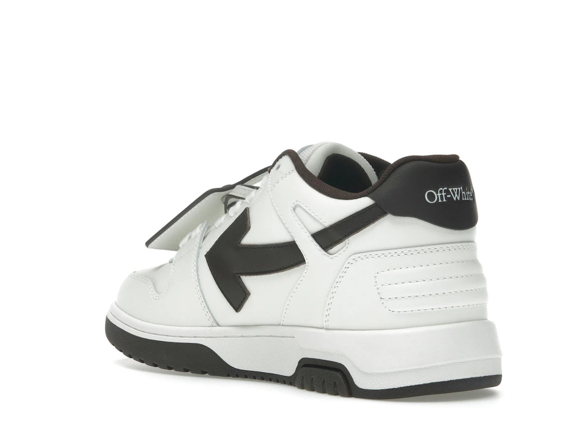 OFF-WHITE Out Of Office OOO Low Tops White Brown - vue secondaire B