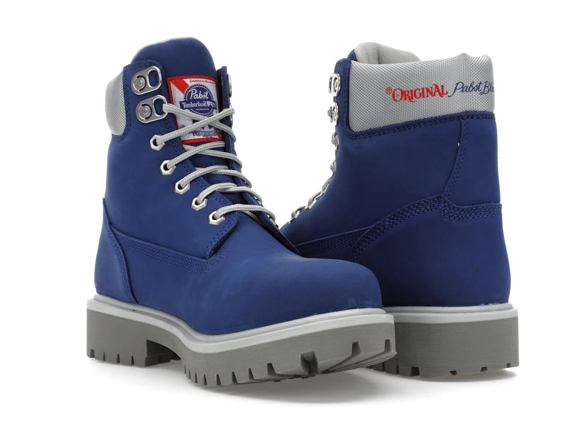 Timberland PRO 6" Soft Toe Work Boot Pabst Blue Ribbon Blue Nubuck - vue secondaire B