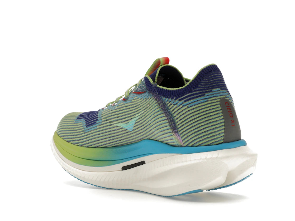 Hoka One One Cielo X1 Evening Sky/Lettuce - vue secondaire B