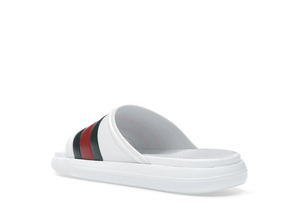 Gucci Web Slide Sandal White Green Red - vue secondaire B