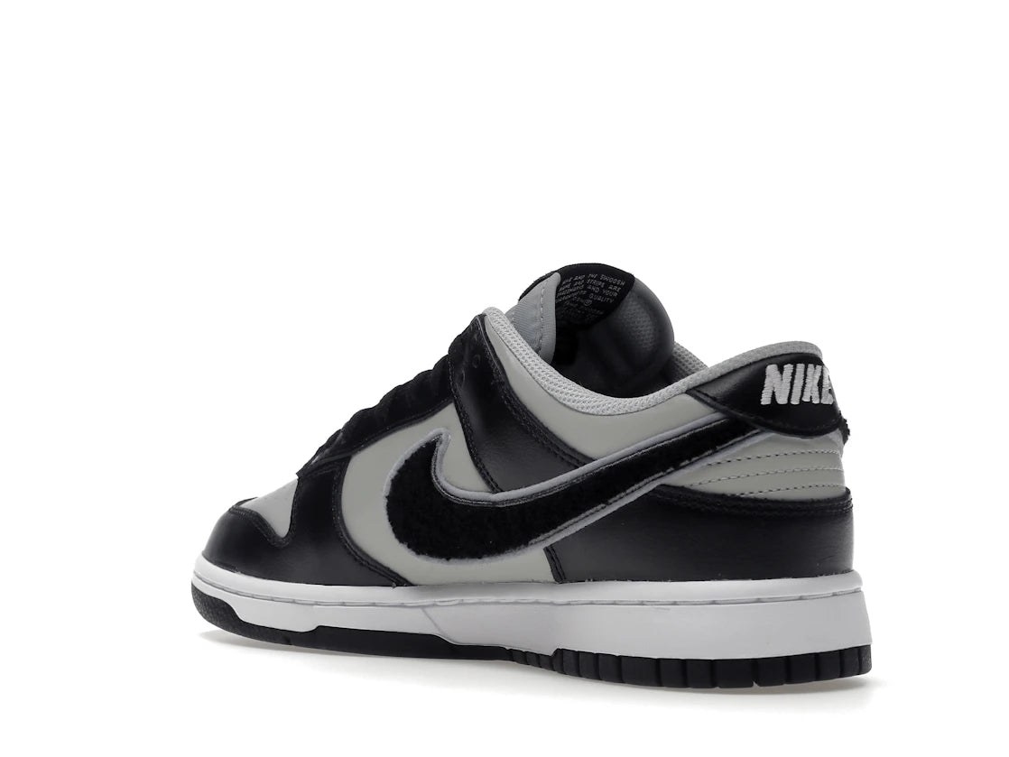 Nike Dunk Low Chenille Swoosh Black Grey - vue secondaire B