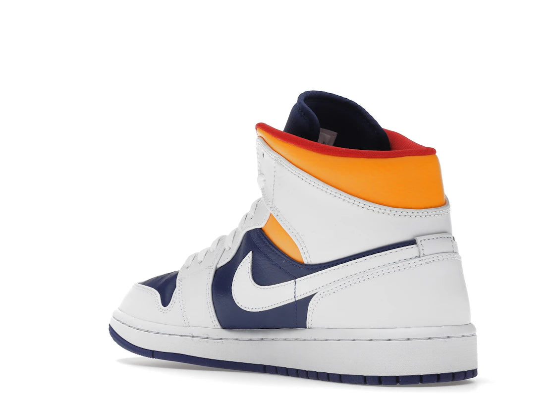 Jordan 1 Mid Royal Blue Laser Orange - vue secondaire B