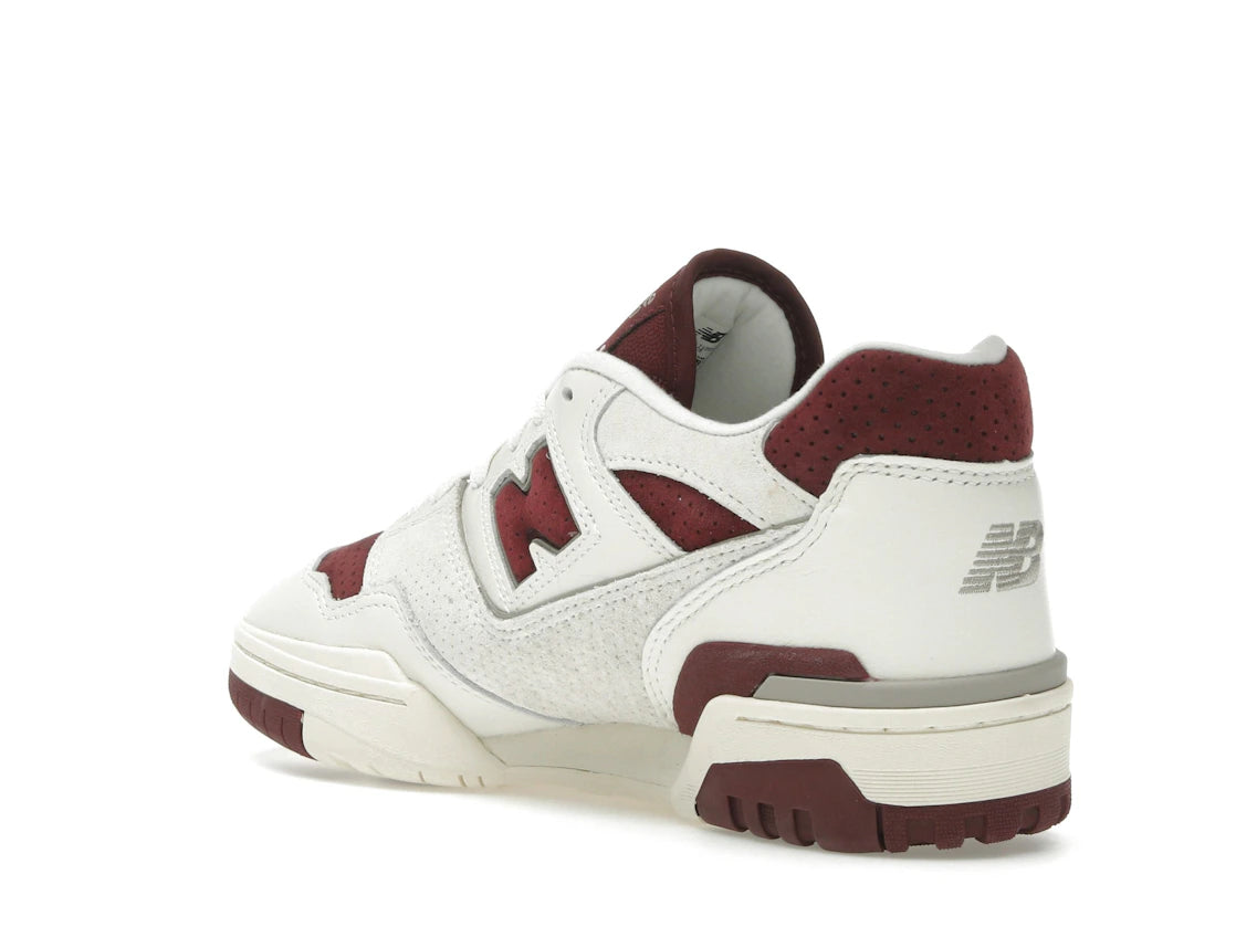 New Balance 550 Sea Salt Classic Crimson - vue secondaire B