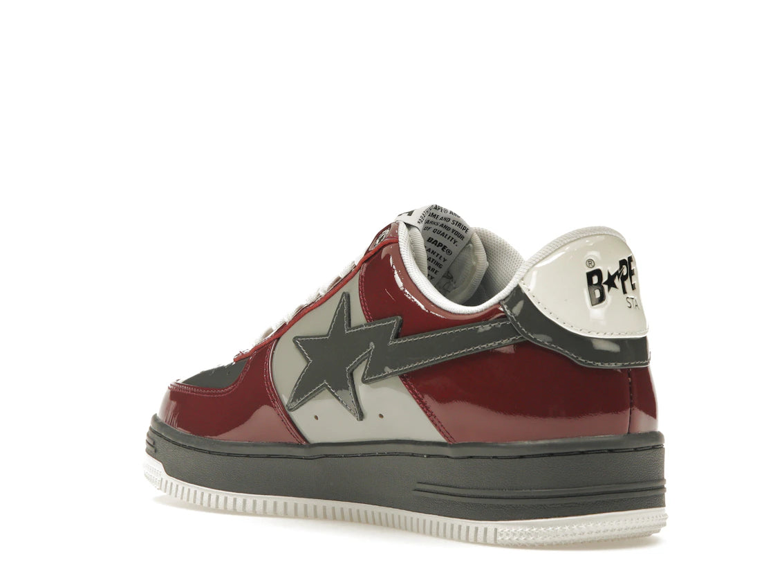 A Bathing Ape Bape Sta Nostalgic Burgundy Grey - vue secondaire B