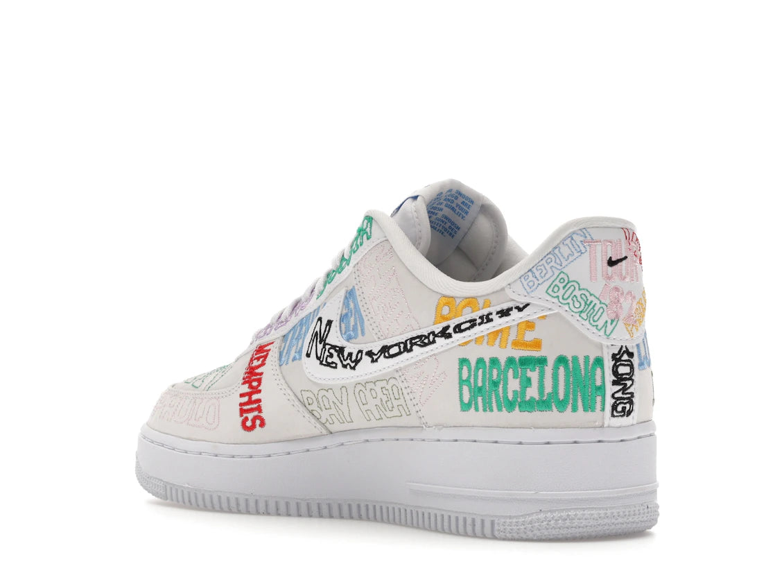 Nike Air Force 1 Low World Tour White - vue secondaire B