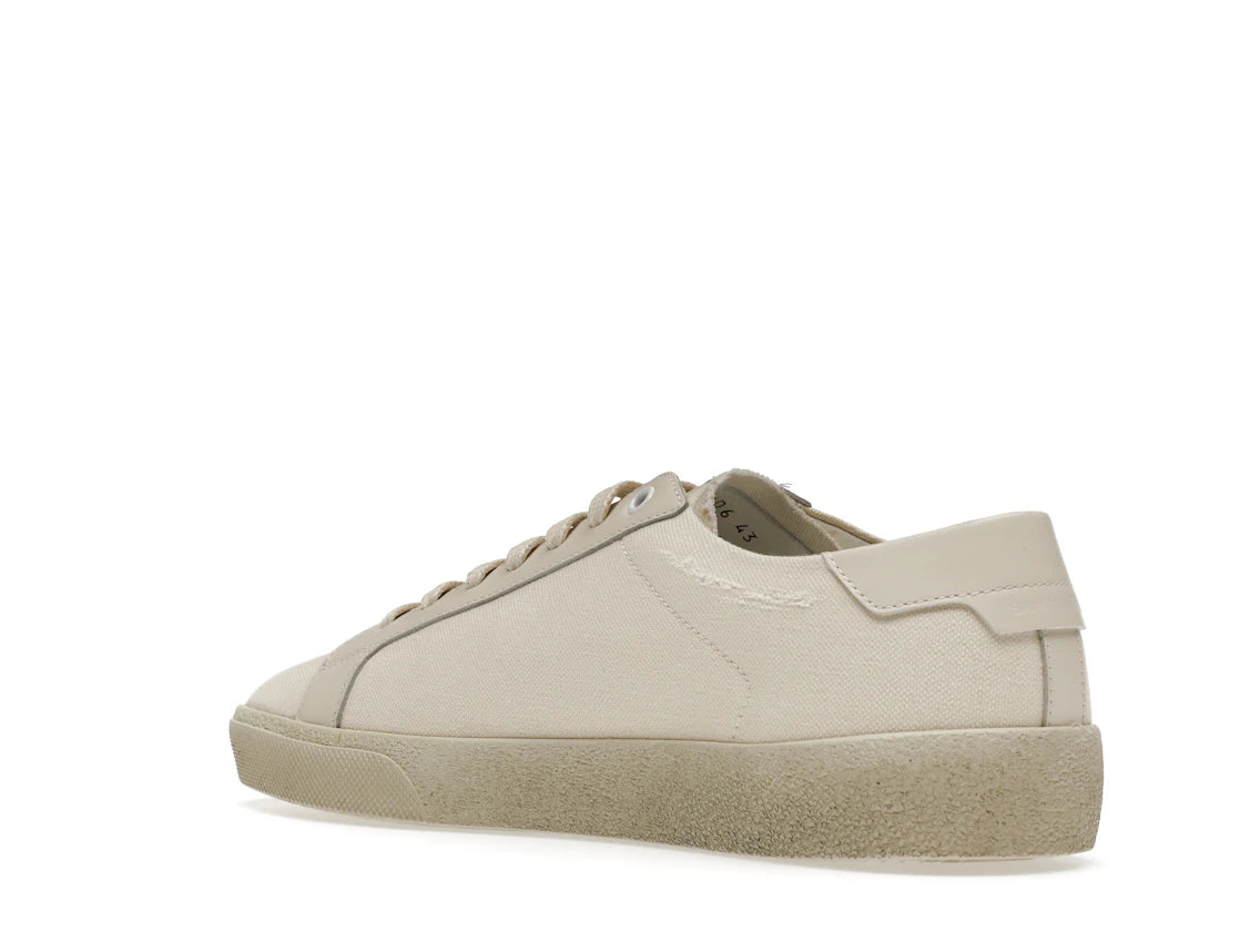 Saint Laurent Court Classic SL/06 Low Distressed Cream - vue secondaire B