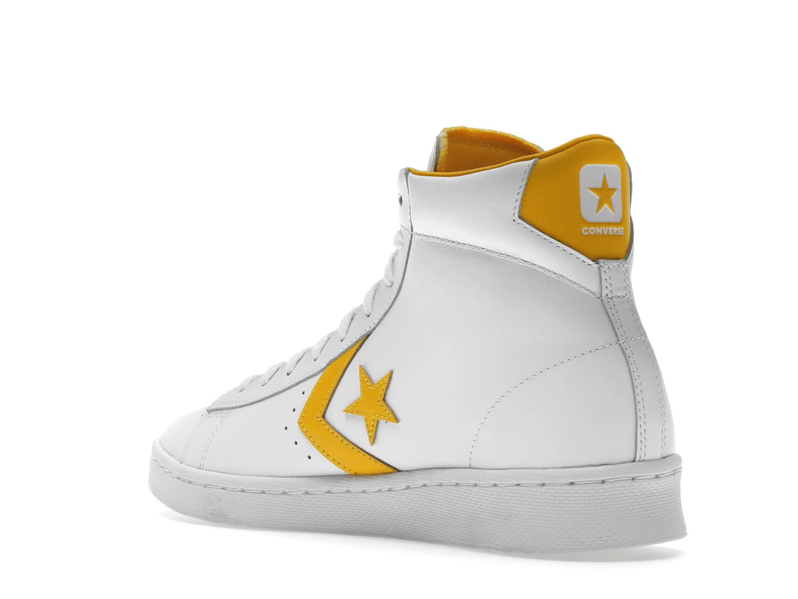 Converse Pro Leather Hi White Amarillo - vue secondaire B