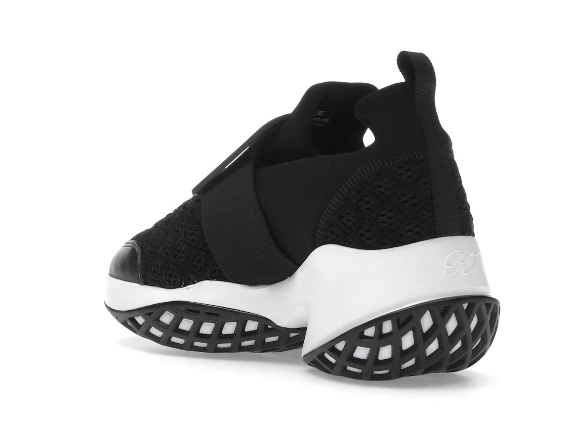 Roger Vivier Viv' Run Fabric Black White (Women's) - vue secondaire B