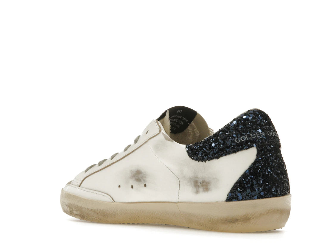 Golden Goose Super-Star White Blue Glitter (Women's) - vue secondaire B