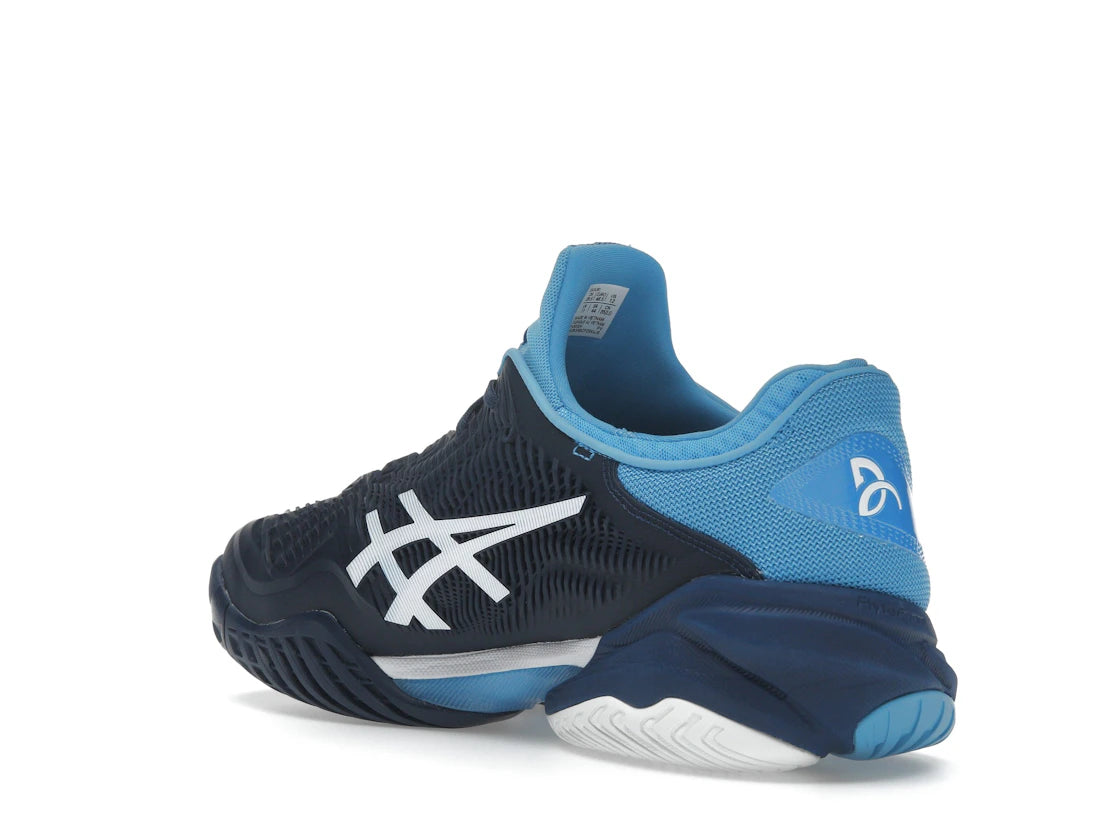 ASICS Court FF 3 Novak Blue Expanse White - vue secondaire B
