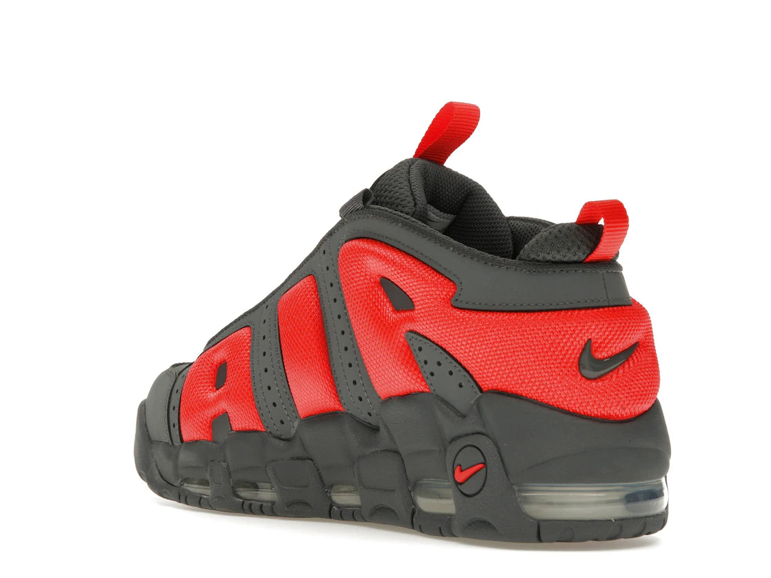 Nike Air More Uptempo Low Dark Grey Light Crimson - vue secondaire B