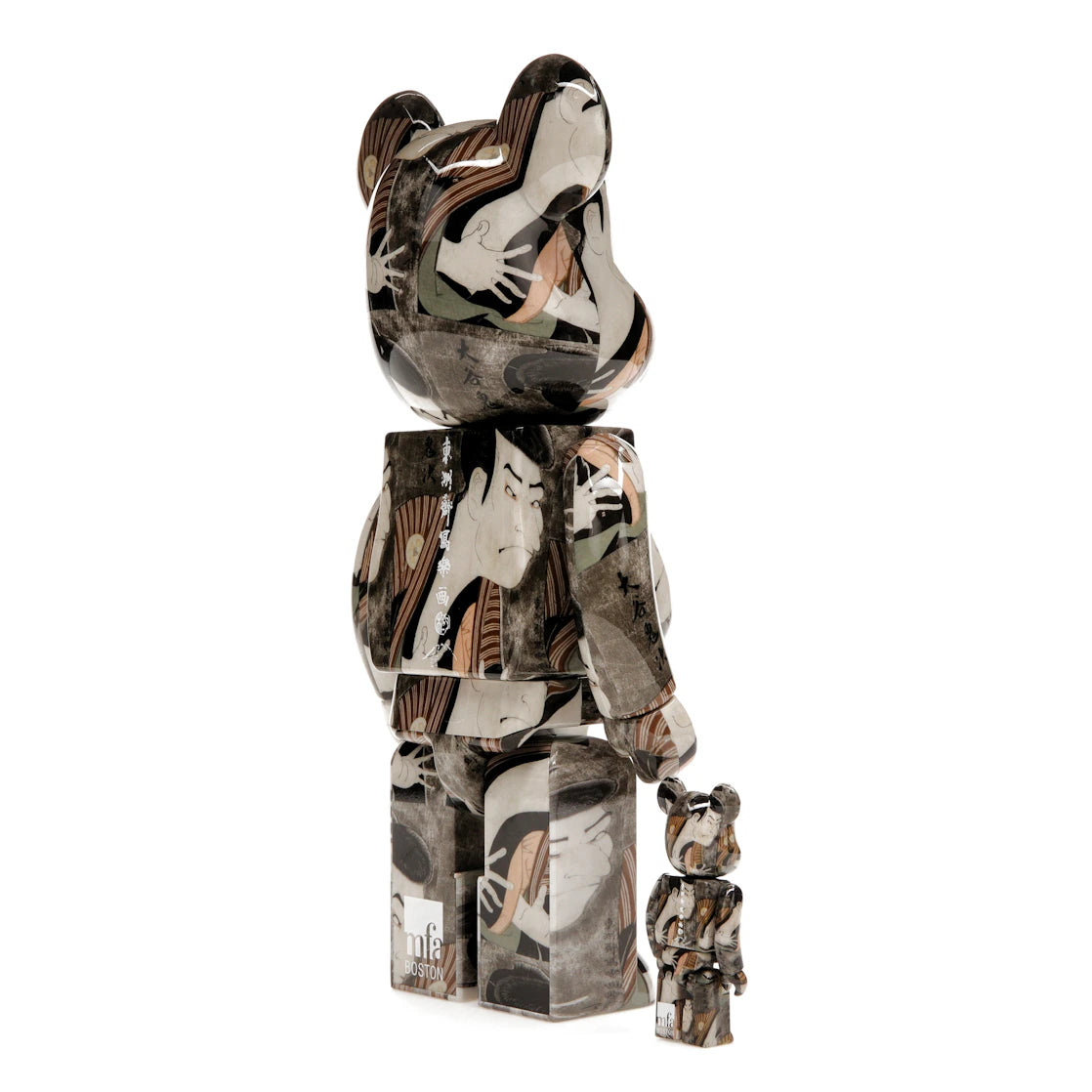 Bearbrick Sharaku Toshusai (Otani Oniji III as Yakko Edobei) 100% & 400% Set - vue secondaire B