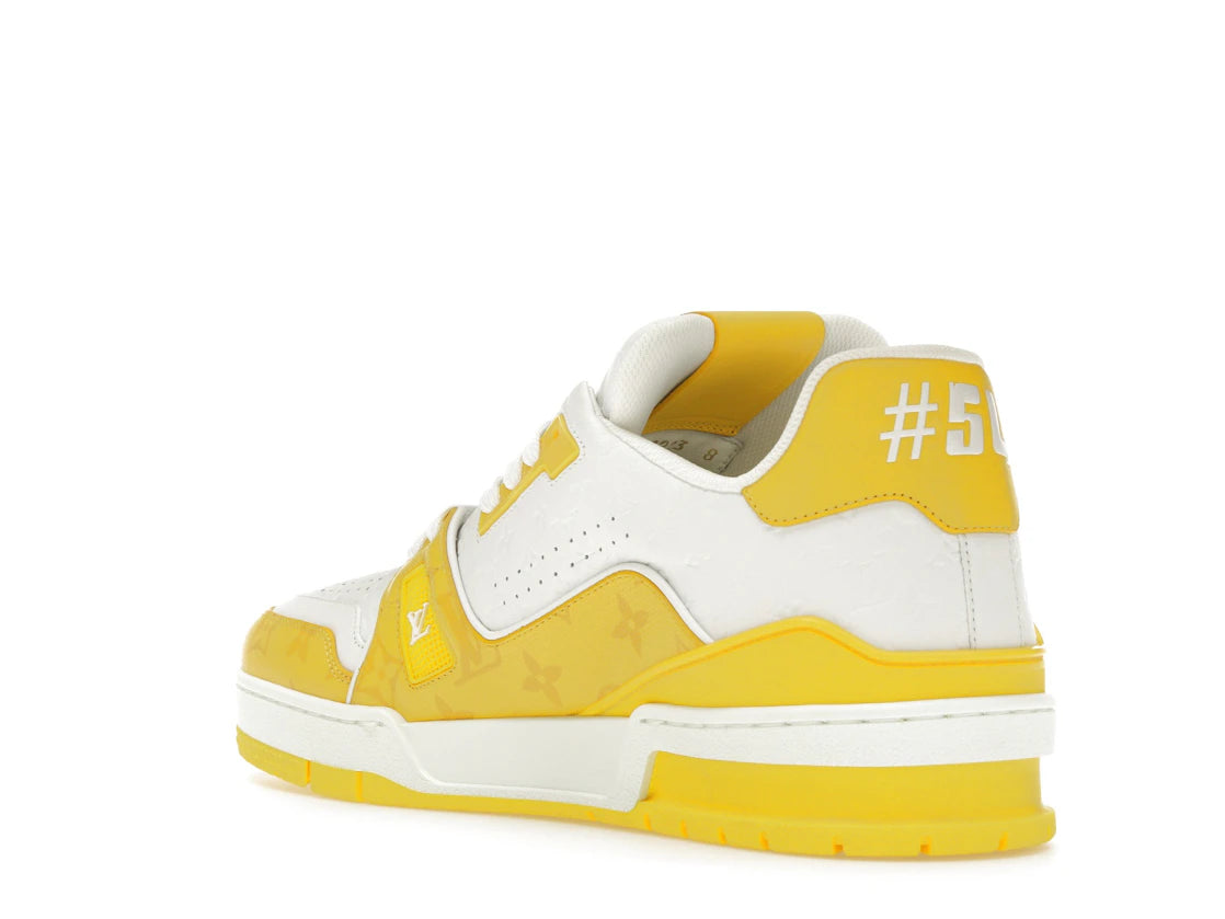 Louis Vuitton Trainer White Yellow Monogram - vue secondaire B