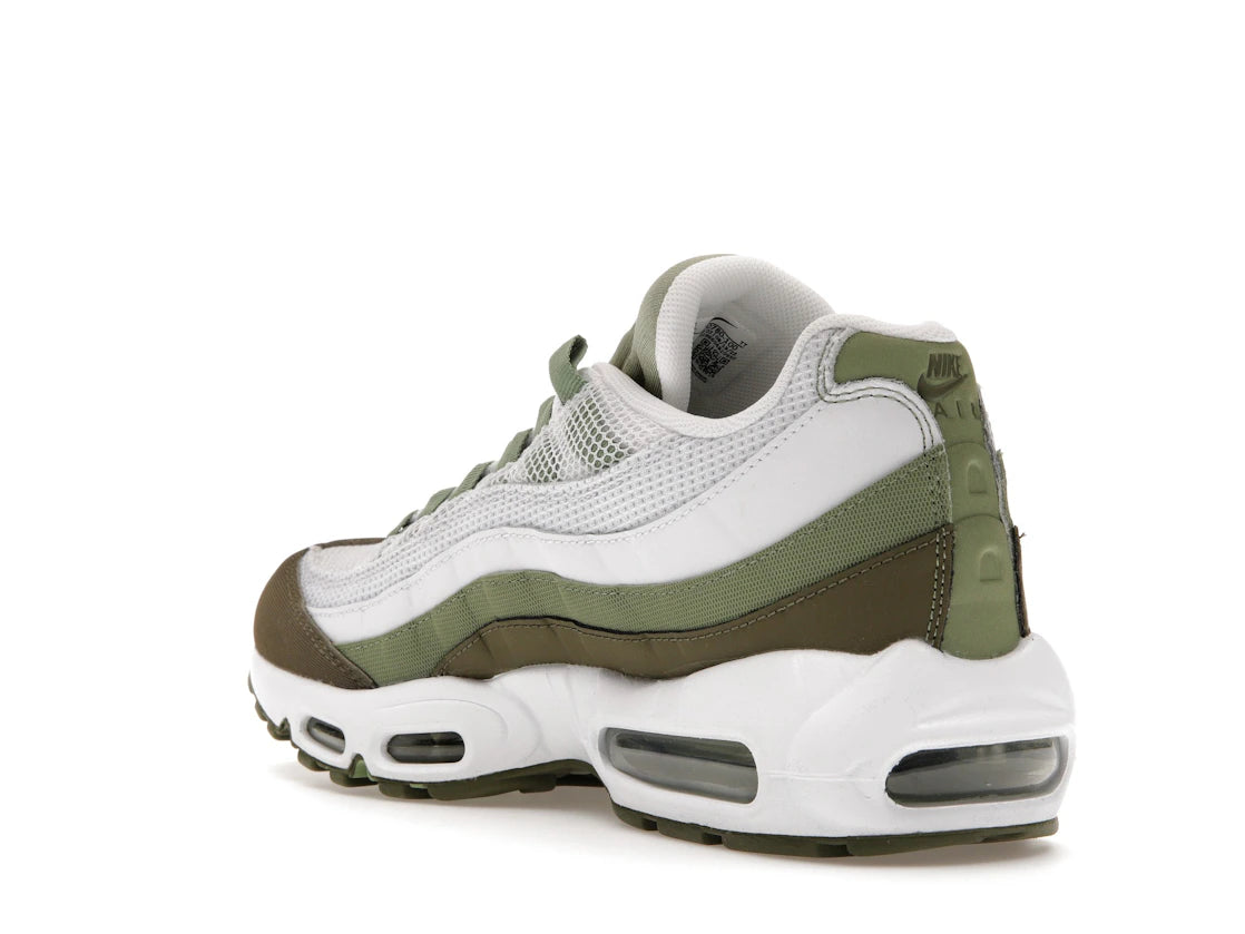 Nike Air Max 95 White Medium Olive Oil Green - vue secondaire B