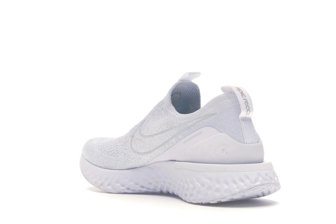 Nike Epic Phantom React Flyknit White Pure Platinum (Women's) - vue secondaire B