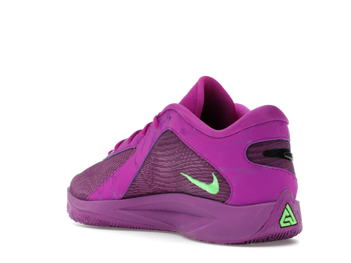 Nike Giannis Zoom Freak 6 Bold Berry Electric Green - vue secondaire B